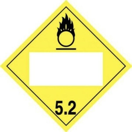 Accuform BLANK DOT PLACARD HAZARD CLASS MPL4DG5BVP100 MPL4DG5BVP100